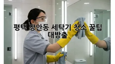 평택 장안동 세탁기 청소🧺✨ 꿀팁 대방출!